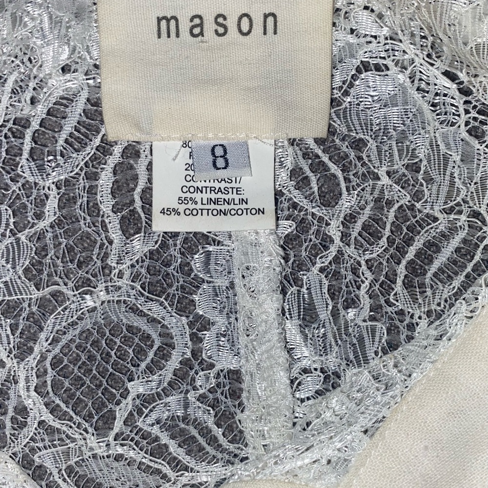 Mason lace blouse with faux pearl buttons - Picture 3 of 3